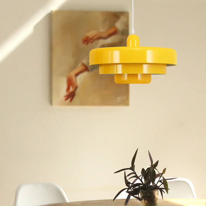 Three-tier Circular Mid-Century Retro Bauhaus Pendant Light