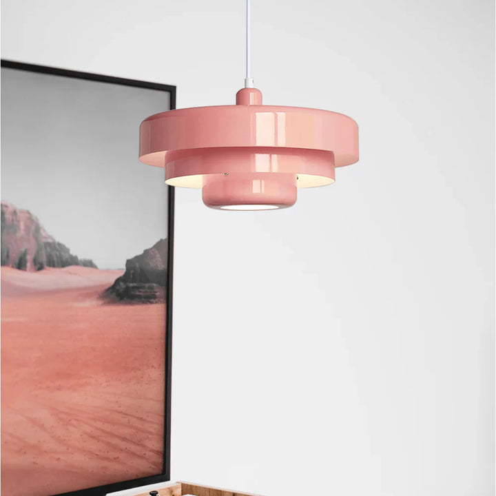Three-tier Circular Mid-Century Retro Bauhaus Pendant Light