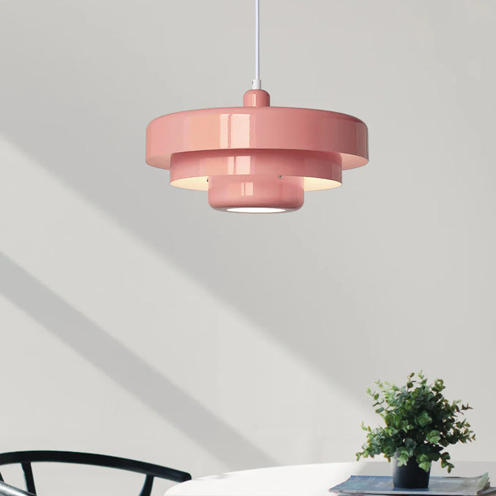 Three-tier Circular Mid-Century Retro Bauhaus Pendant Light