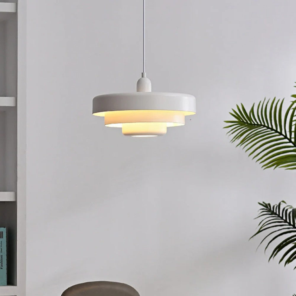 Three-tier Circular Mid-Century Retro Bauhaus Pendant Light