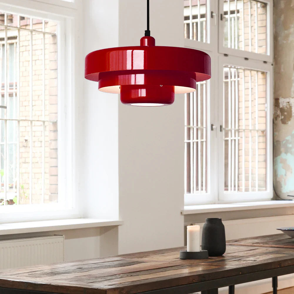 Three-tier Circular Mid-Century Retro Bauhaus Pendant Light