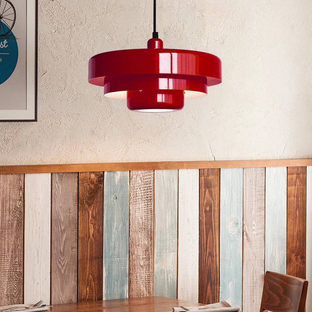 Three-tier Circular Mid-Century Retro Bauhaus Pendant Light