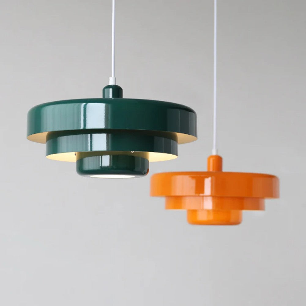 Three-tier Circular Mid-Century Retro Bauhaus Pendant Light
