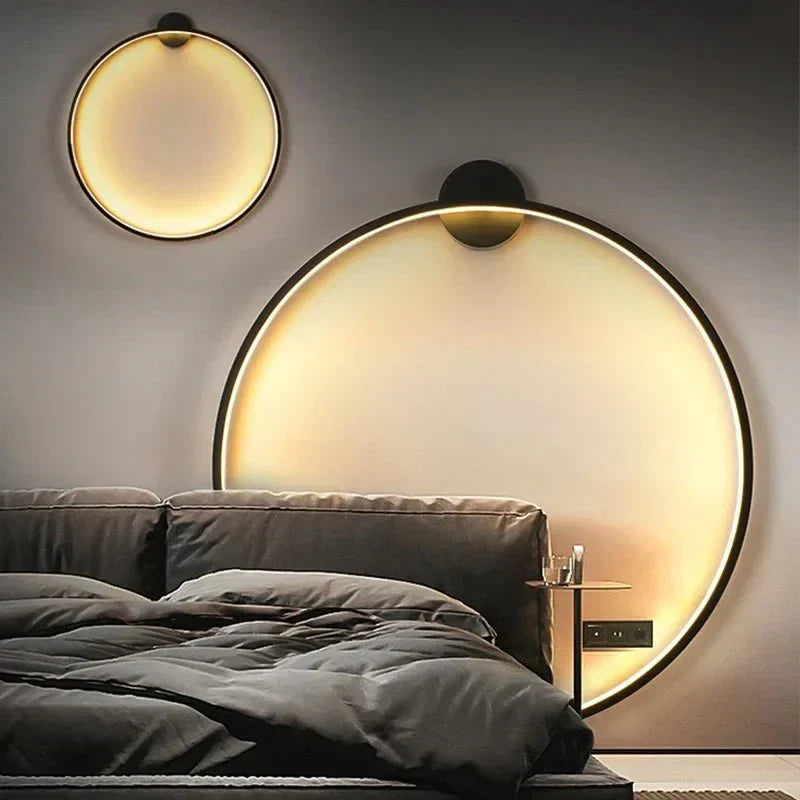 Minimalist Sleek Scandinavian Round Wall Light