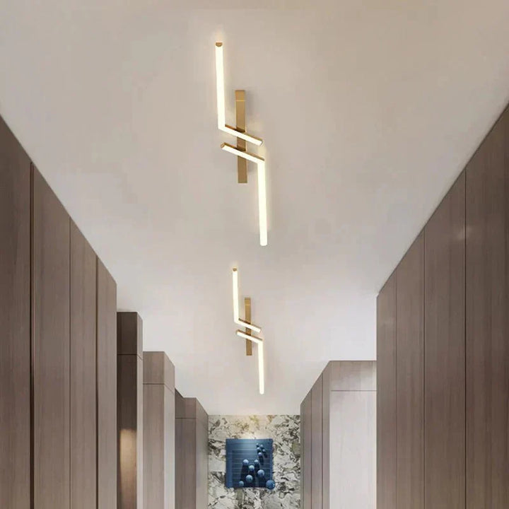 Slim LED Line Scandinavian Ceiling Light