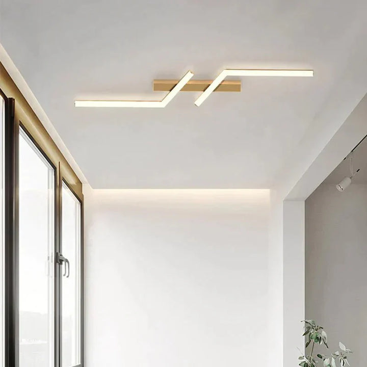 Slim LED Line Scandinavian Ceiling Light