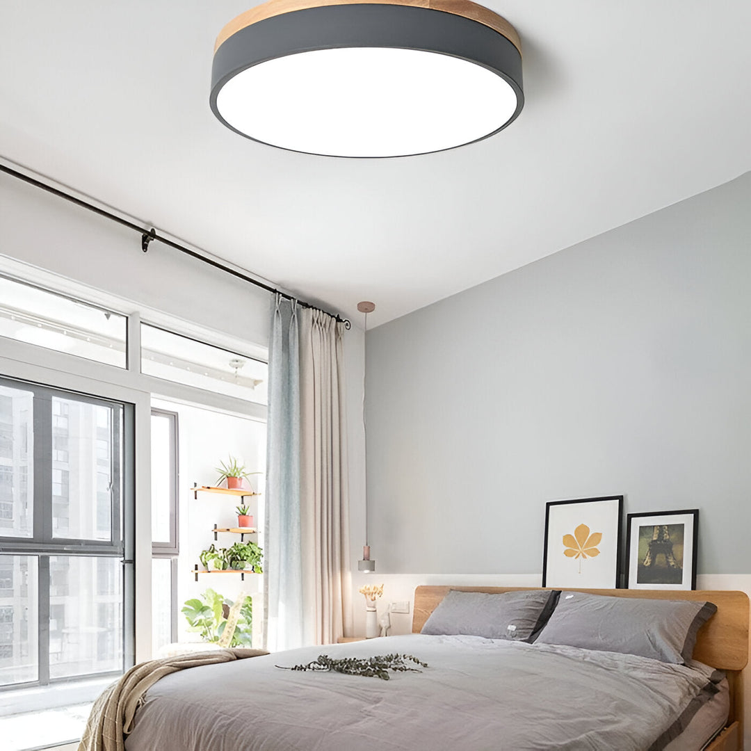 Nordic Scandinavian Minimalist Round LED Ceiling Light