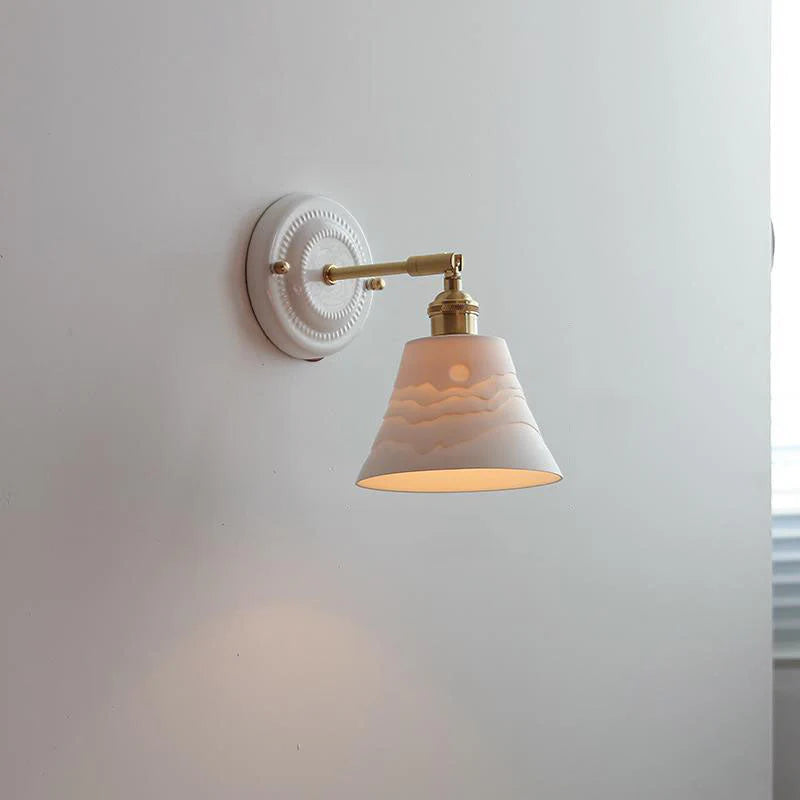 Retro Japandi-Inspired Wall Light