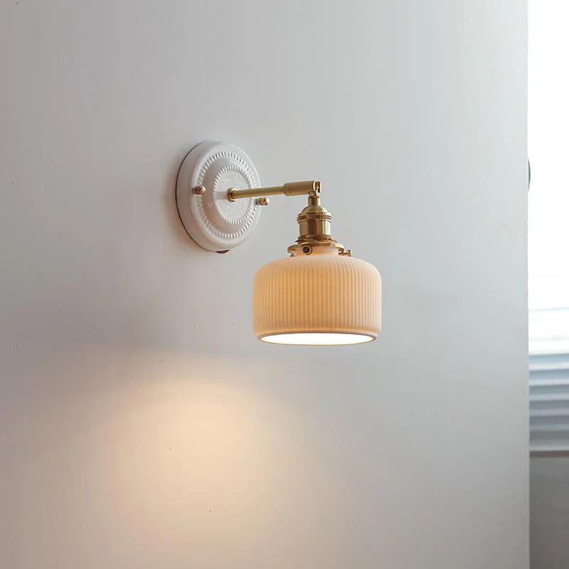 Retro Japandi-Inspired Wall Light