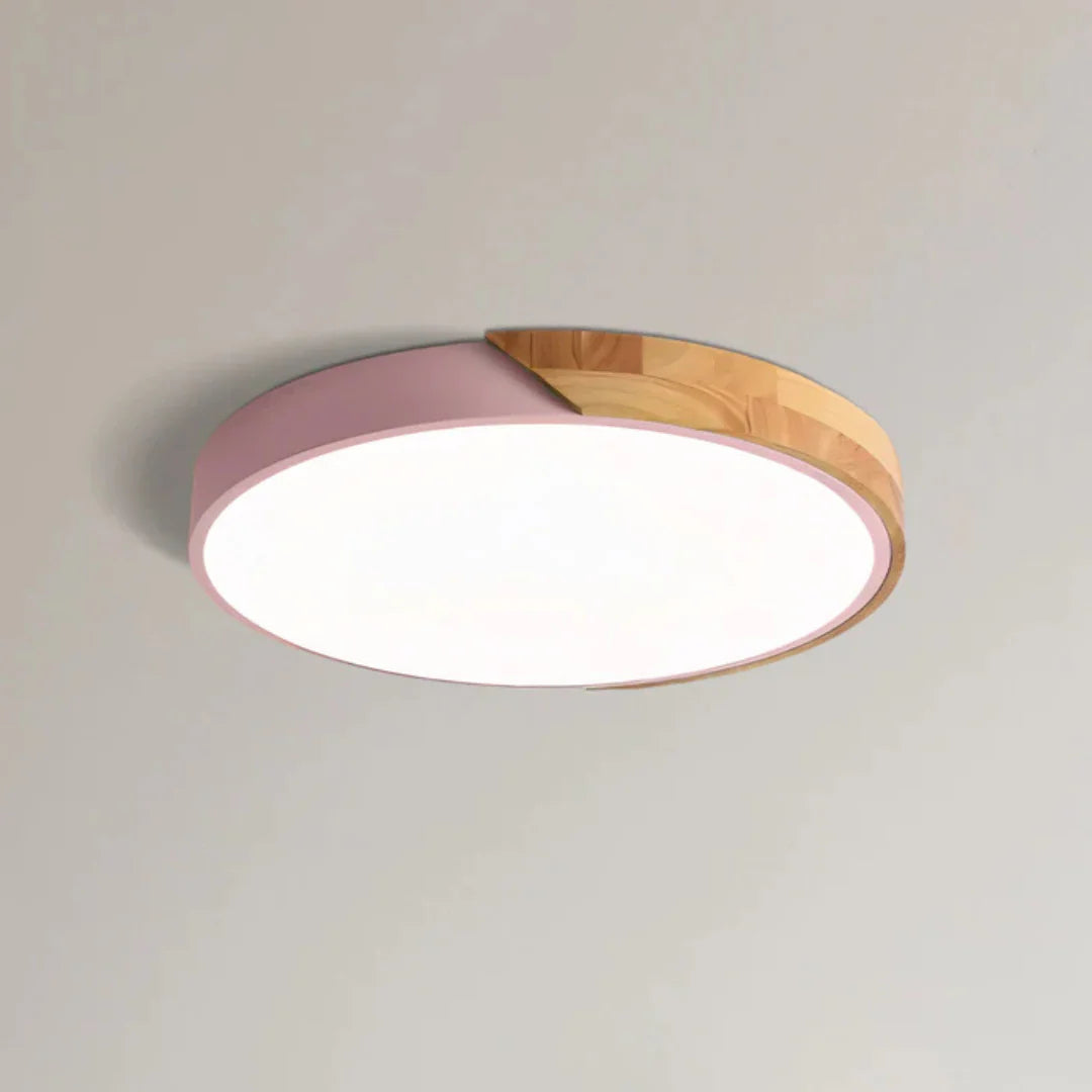 Minimalist Nordic Wood LED Ceiling Light