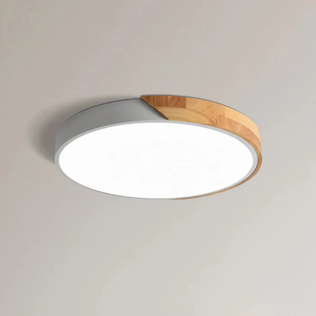 Minimalist Nordic Wood LED Ceiling Light