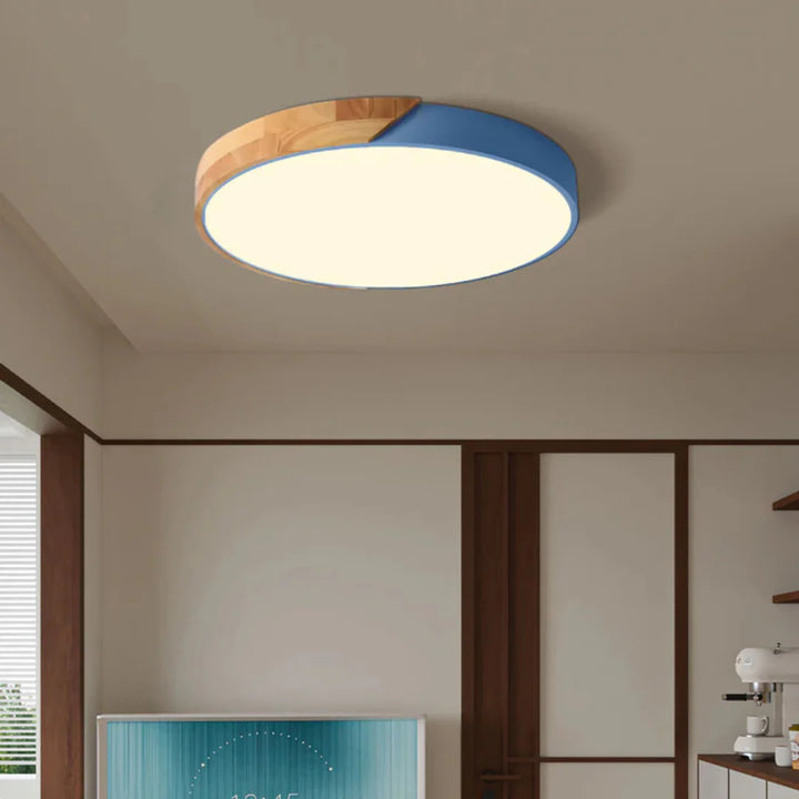 Minimalist Nordic Wood LED Ceiling Light