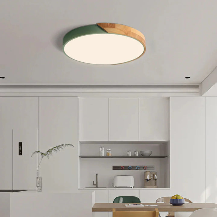 Minimalist Nordic Wood LED Ceiling Light
