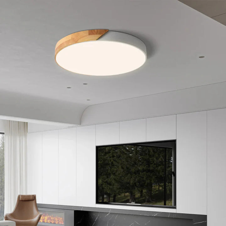 Minimalist Nordic Wood LED Ceiling Light