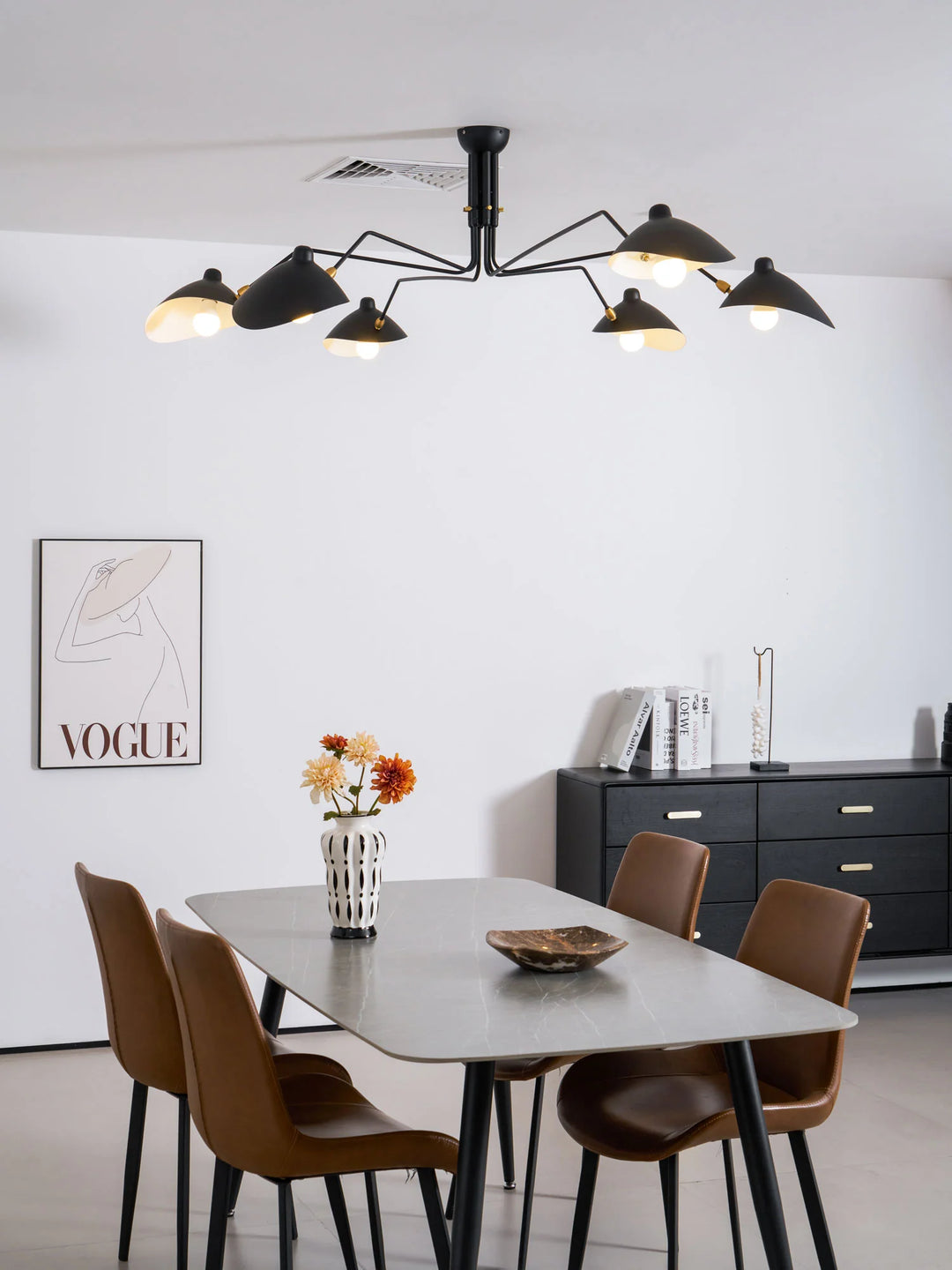 Modern Multi-Head Scandinavian Ceiling Light