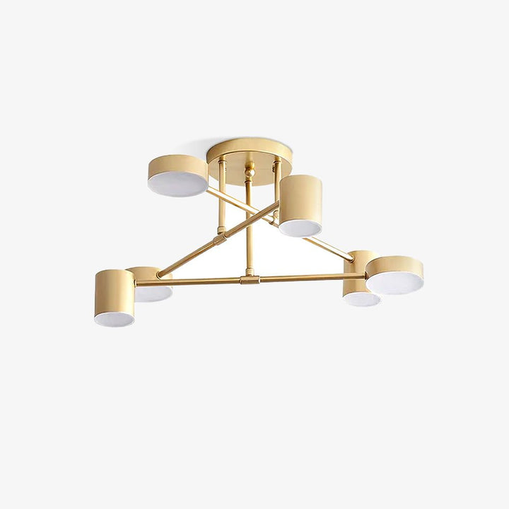 Sputnik Modern Brass Globe LED Ceiling Light