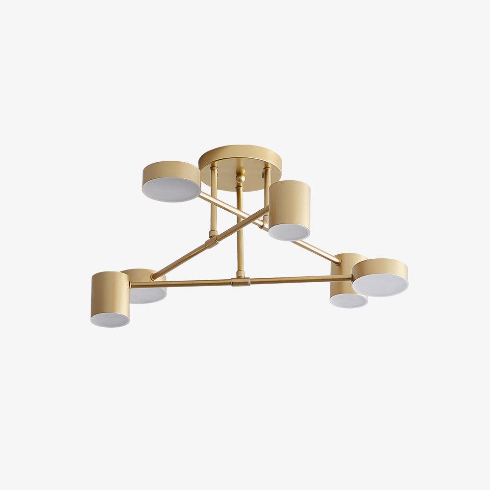 Sputnik Modern Brass Globe LED Ceiling Light