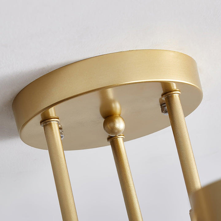 Sputnik Modern Brass Globe LED Ceiling Light