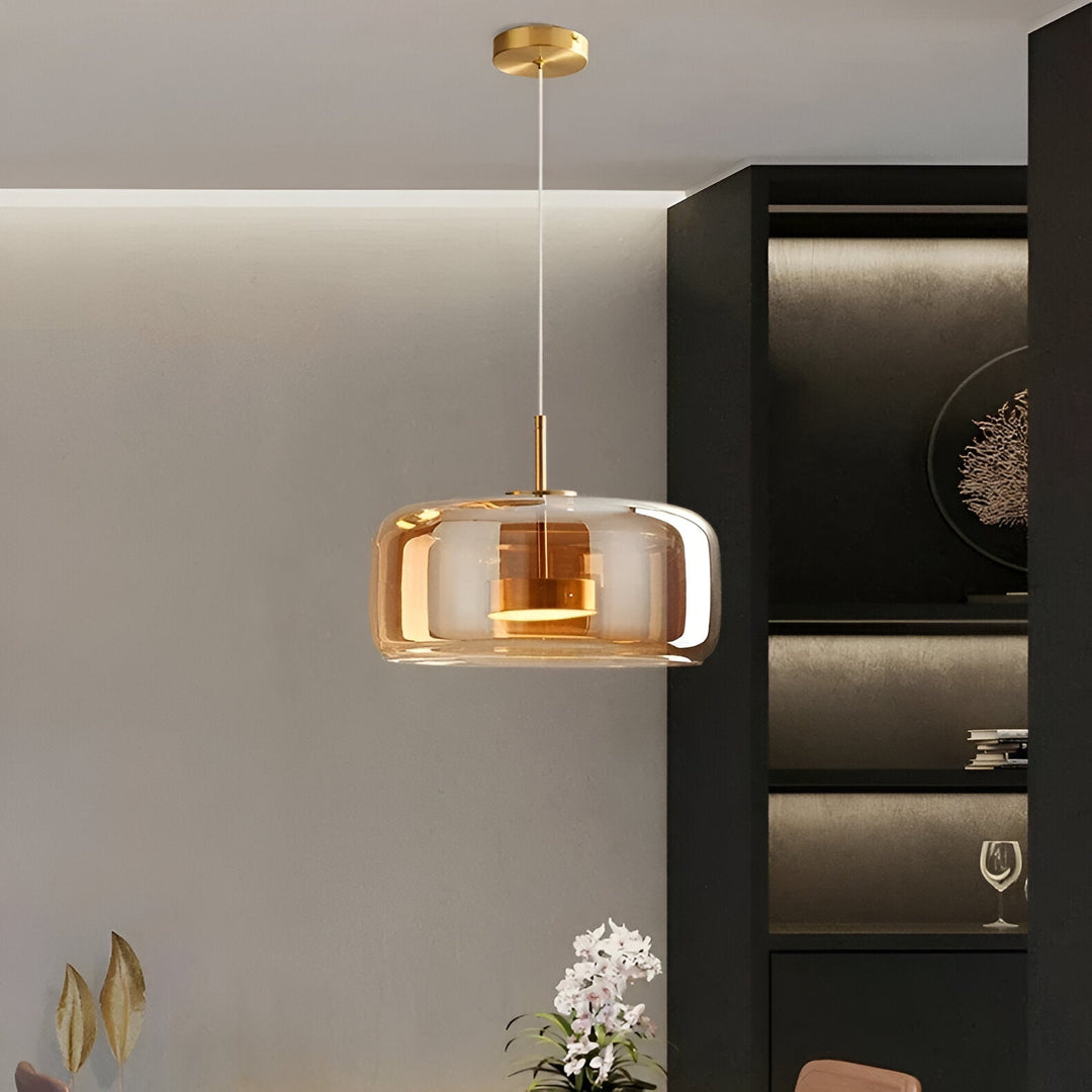 Mid-Century Retro-Influenced Pendant Light