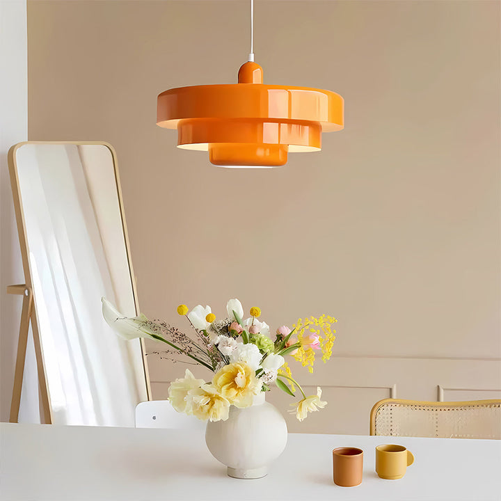 Three-tier Circular Mid-Century Retro Bauhaus Pendant Light