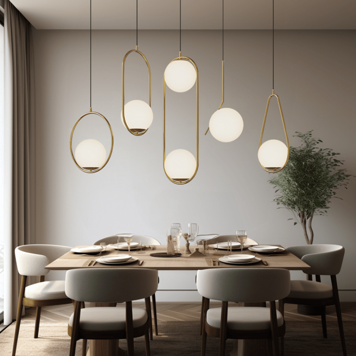 Contemporary Jewel-Inspired Pendant Light